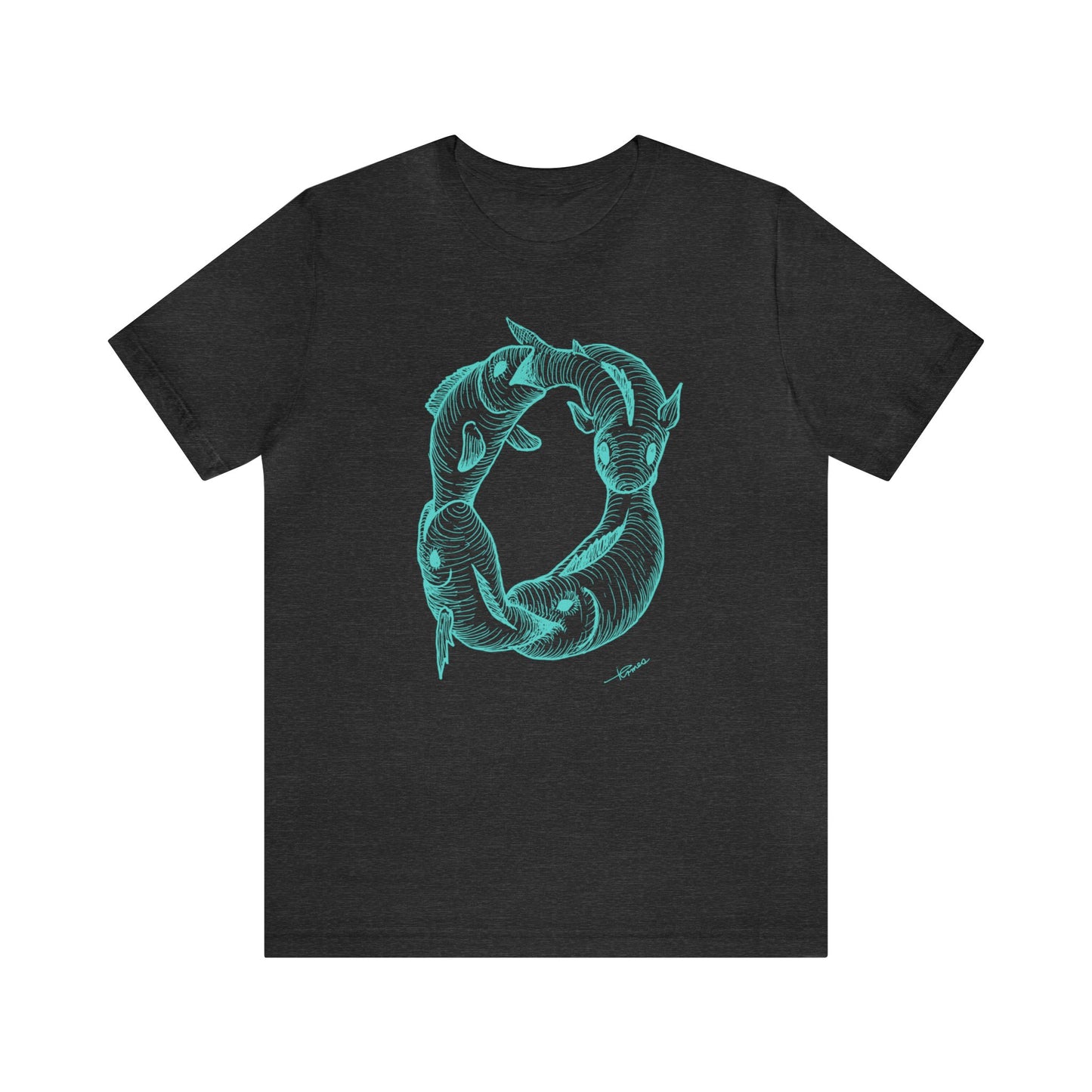 Fish Eat Fish by Dick Termes - Tee