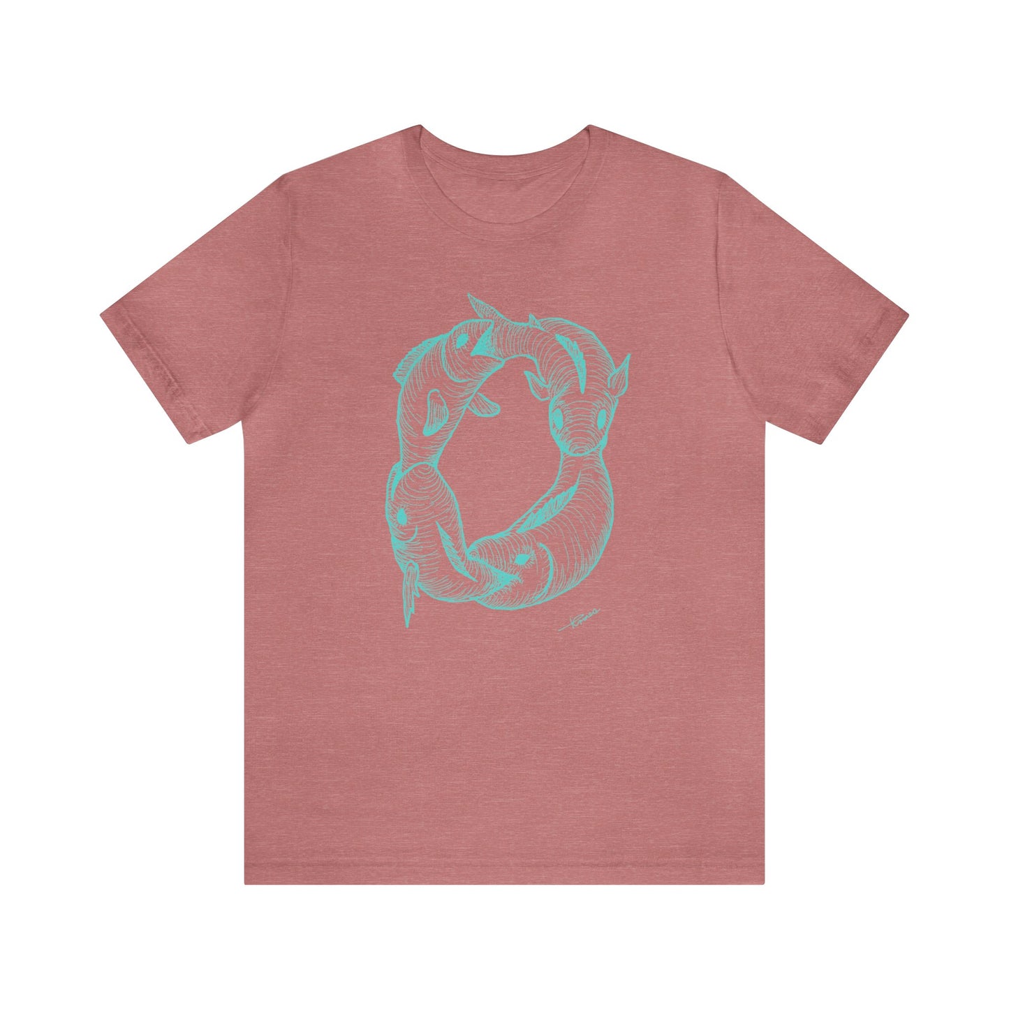 Fish Eat Fish by Dick Termes - Tee