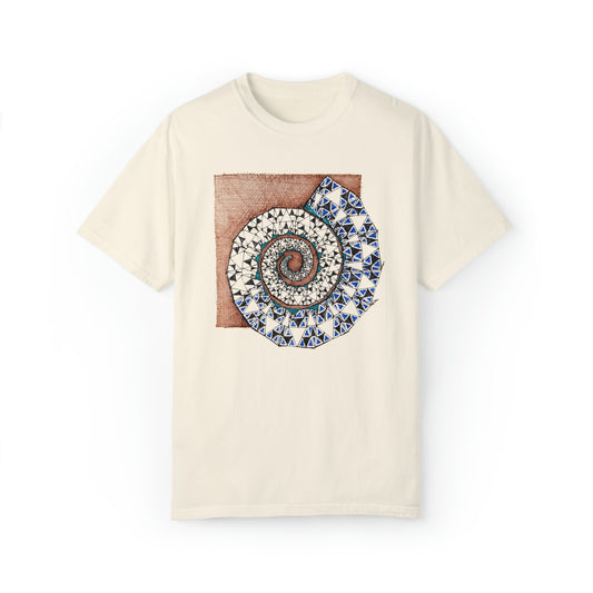 Fractal Nautilus T-shirt - By Bill Fleming