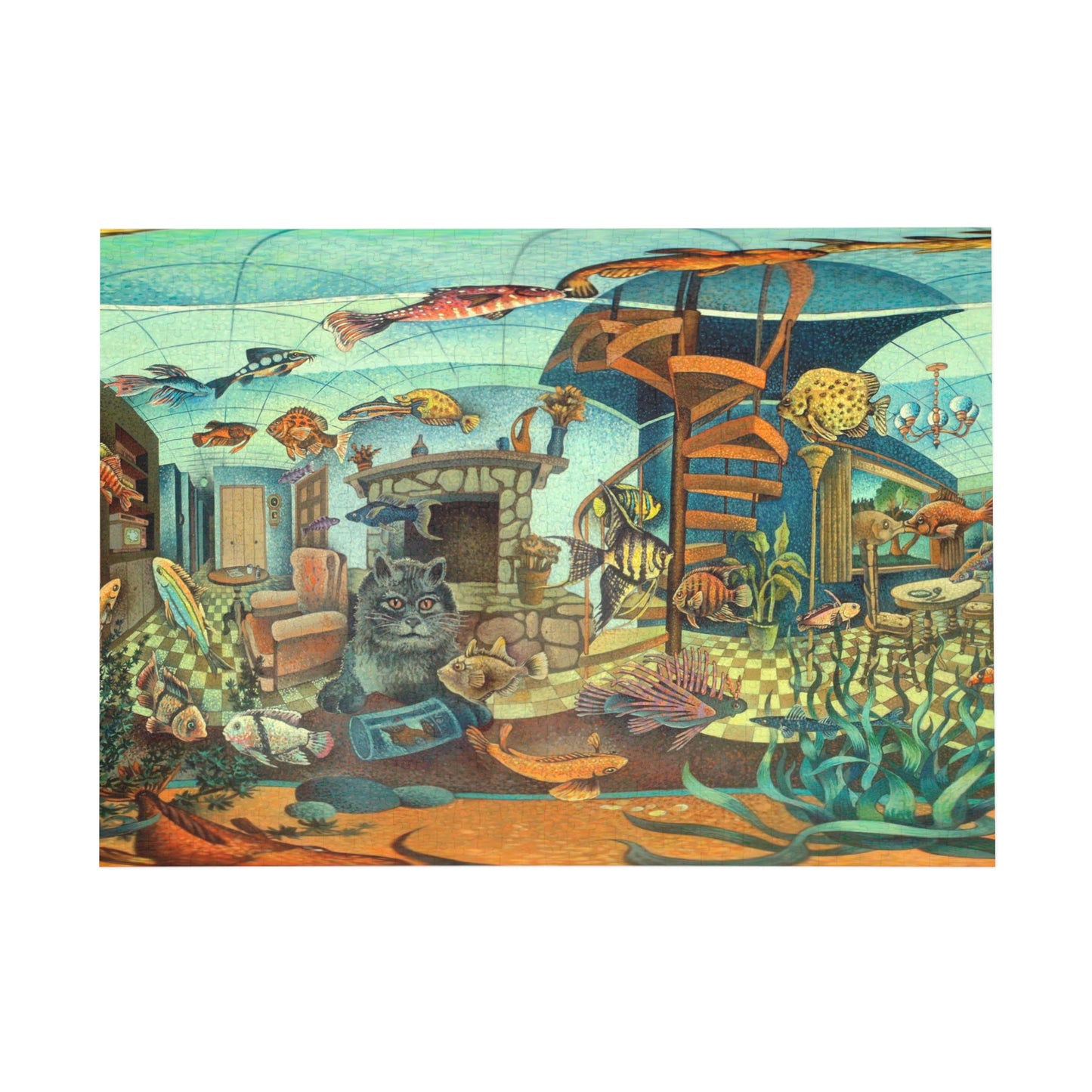 Fish Eye View by Dick Termes - Puzzle (96, 252, 500, 1000-Piece)
